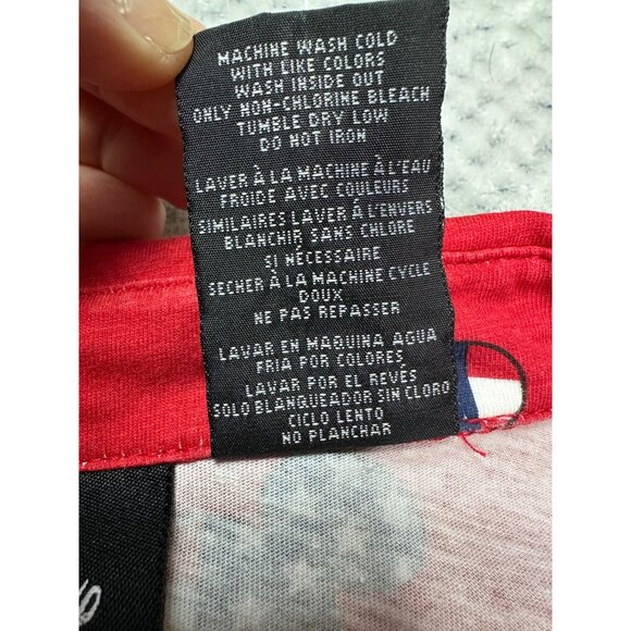 Disney Red Mickey Mouse Patriotic Print Button-Up Romper XL 100% Cotton - Picture 12 of 15